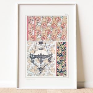 Chrysanthemum Flower Pattern Poster