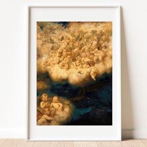 Cloud of Angels Hans Thoma Art Print