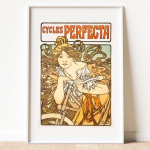 Cycles Perfecta Alphonse Mucha Art Print