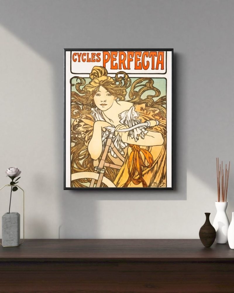 Cycles Perfecta Alphonse Mucha wall Art Print