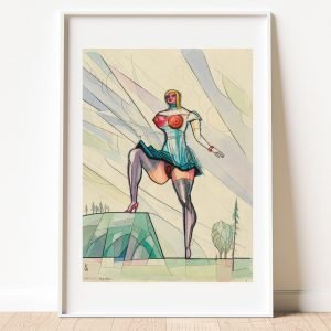 Damon (Demon Woman) Karl Wiener Art Print