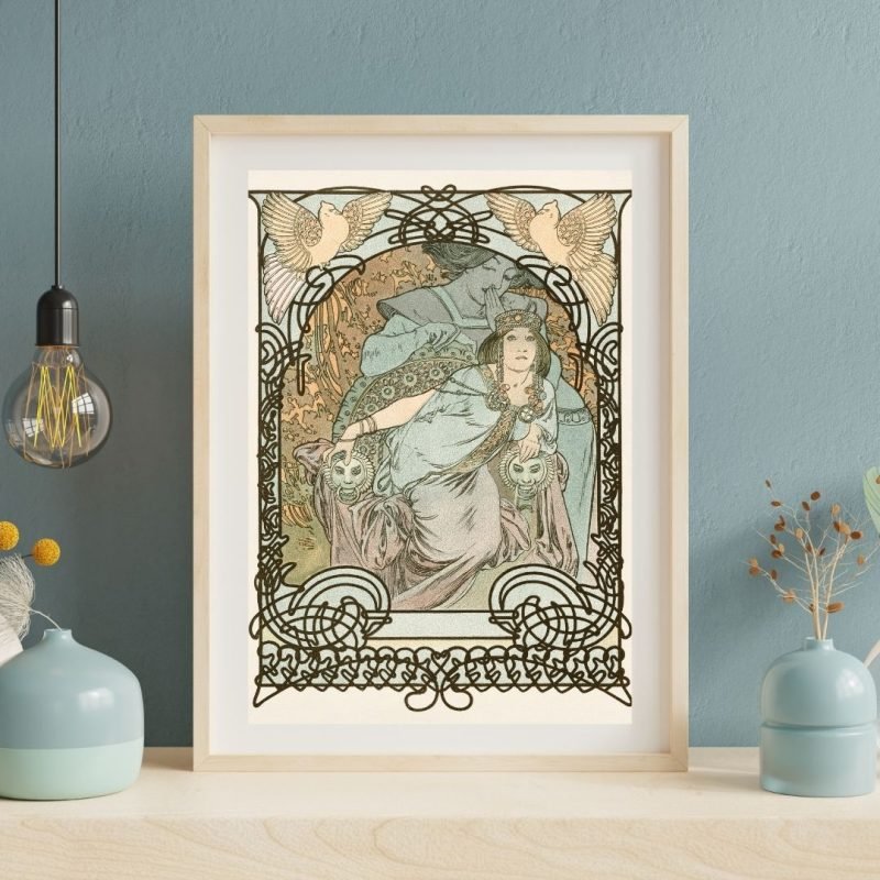 Ilsee Princesse de Tripoli Alphonse Mucha framed Art Print