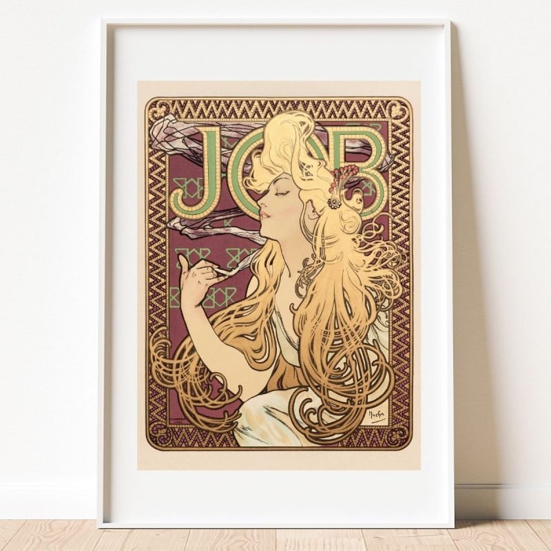 Job Art Print Series Alphonse Mucha