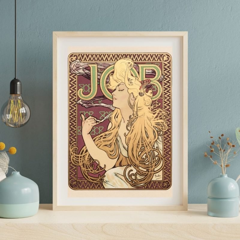 Job Art Print Series Alphonse Mucha poster