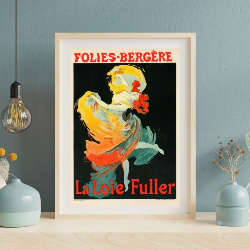La Loie Fuller Poster framed Art Print Jules Cheret