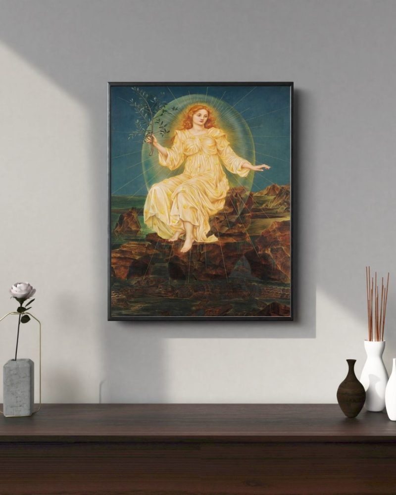Lux in Tenebris wall Art Print Evelyn De Morgan