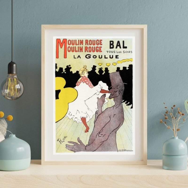 Moulin Rouge la Goulue Toulouse Lautrec Poster framed