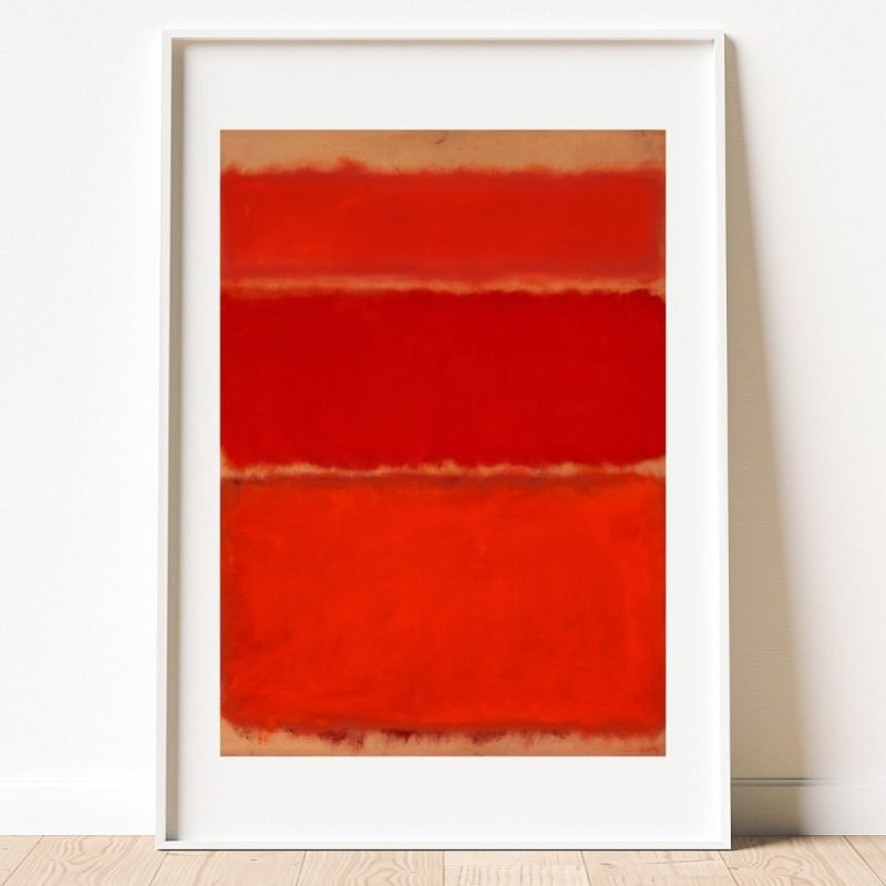 Red Orange Abstract Art Print Mark Rothko