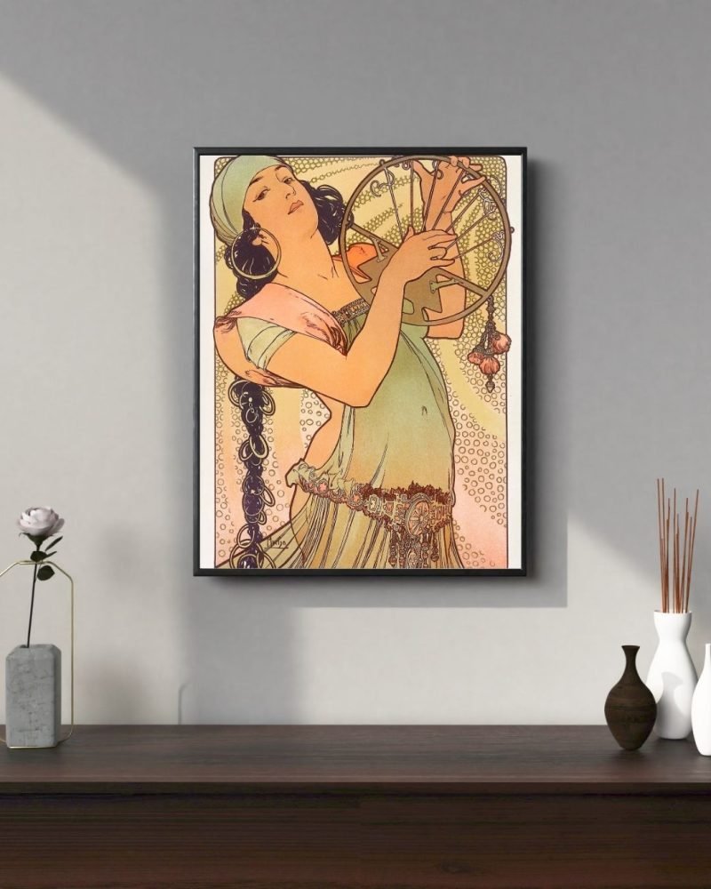 Salome Alphonse Mucha Art Nouveau Print framed