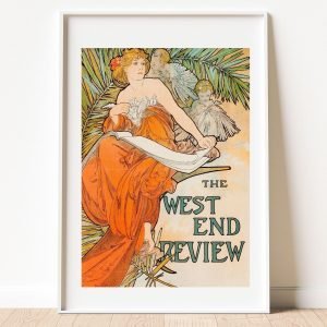 The West End Review Art Print Alphonse Mucha
