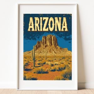 Vintage Arizona Travel Poster