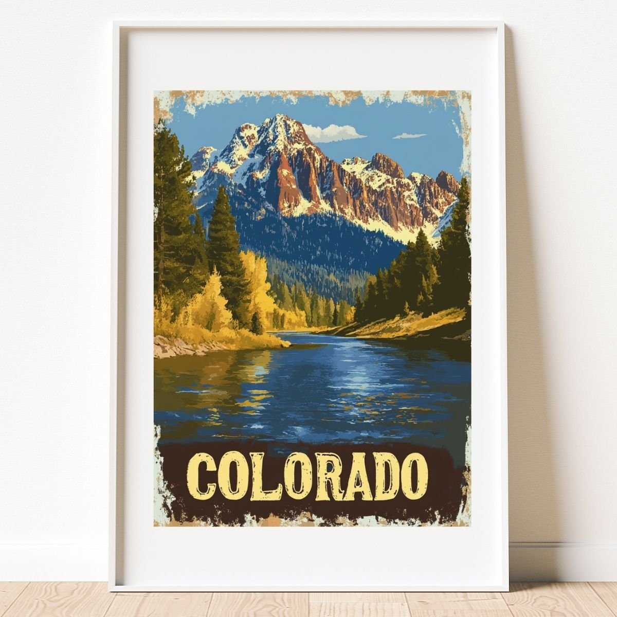 Vintage Colorado Travel Poster