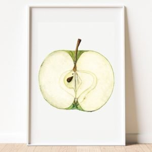 Vintage Green Apple Poster