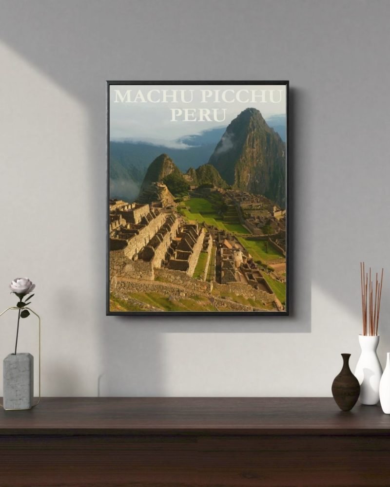 Vintage Peru Machu Picchu Travel Poster print