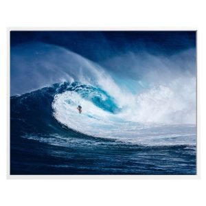 Man Surfing on Sea Wave Wall Art