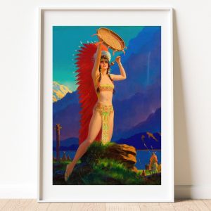 Queen of the Mountain Tribes Native American Women Print