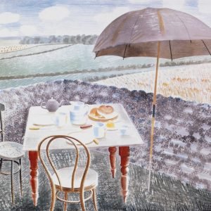 Tea at Furlongs Eric Ravilious Landscape Painting