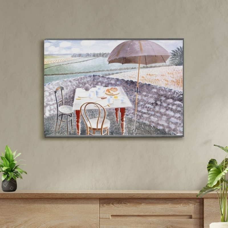 Tea at Furlongs Eric Ravilious Landscape Painting canvas Print