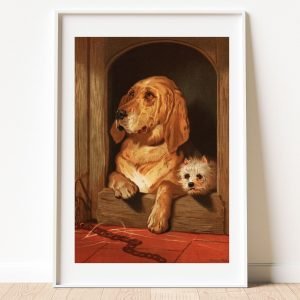 Dignity and Impudence Cute Dog Painting by Sir Edwin Landseer art print
