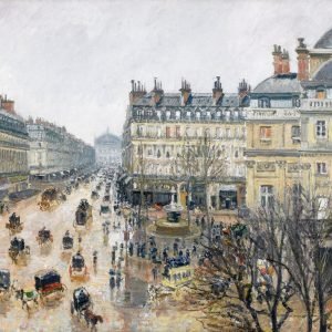 French Theater Square Paris Camille Pissarro