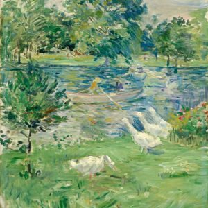 Girl in a Boat with Geese Berthe Morisot