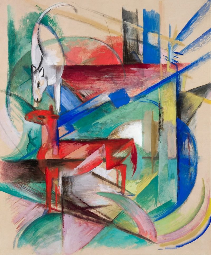 Landscape with Animals Franz Marc